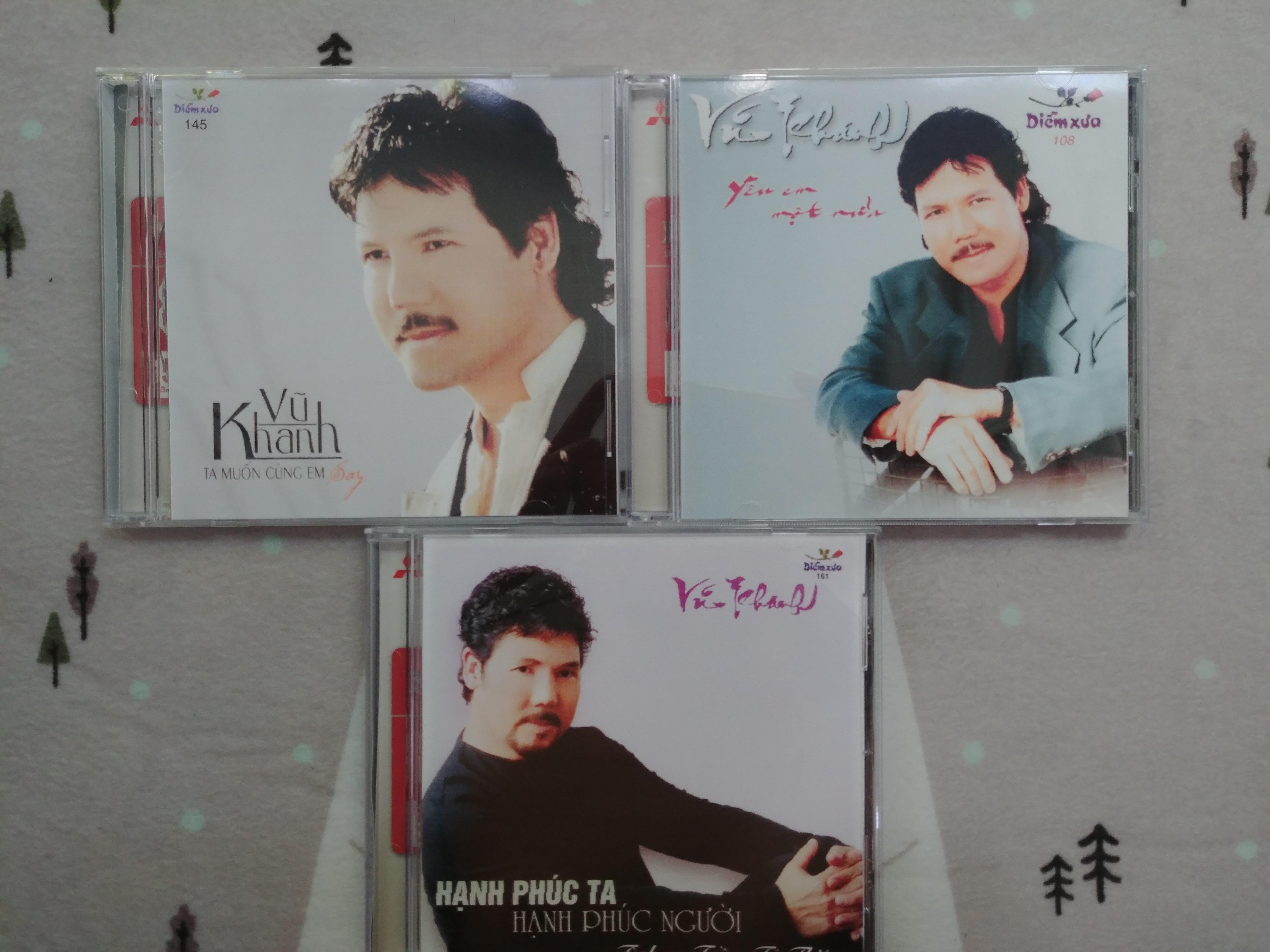 Combo 3 cd ca sĩ vũ khanh - trung tâm diễm xưa