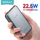 Sạc dự phòng Kuulaa 10,000mAh Power Bank Built in Two Cable USB-C + Lightning 22.5W Fast Charging PowerBank with LED Power Display for iPhone 16-12 Series Samsung Portable Fast Charge
