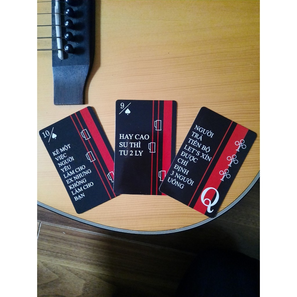❃✶ Bộ Bài Drinking Cards Lets Xỉn 52 lá - Drinking Game Bài Nhậu Cùng Bạn Bè