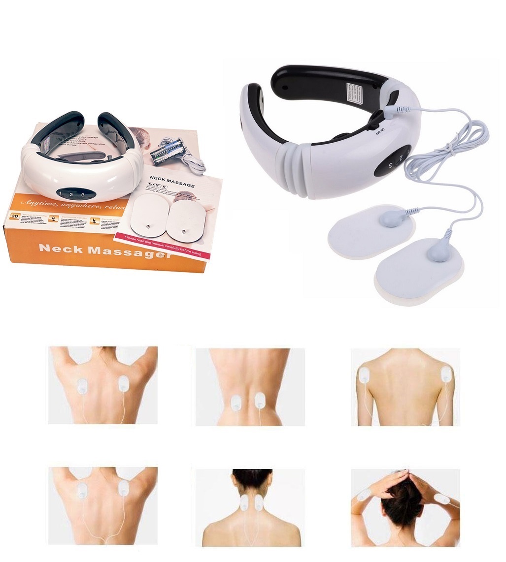 [HCM]Máy Mát-Xa Vai Cổ Lưng Đa Năng Máy Massage Cổ 3D Máy Massage Cổ Xung Điện Vai Gáy 3D KL-5830 Thông Minh + Điều Trị Đau Vay Gáy Mỏi Cổ + Giải Tỏa Căng Thẳng + Stress + Tặng Kèm 2 Miếng Dán Gel Xung Điện Từ