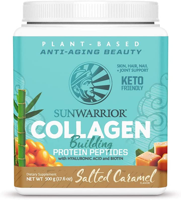 [Hoàn Tiền 15%]Bột bổ sung collagen building protein peptides Sunwarrior 500g vị caramel