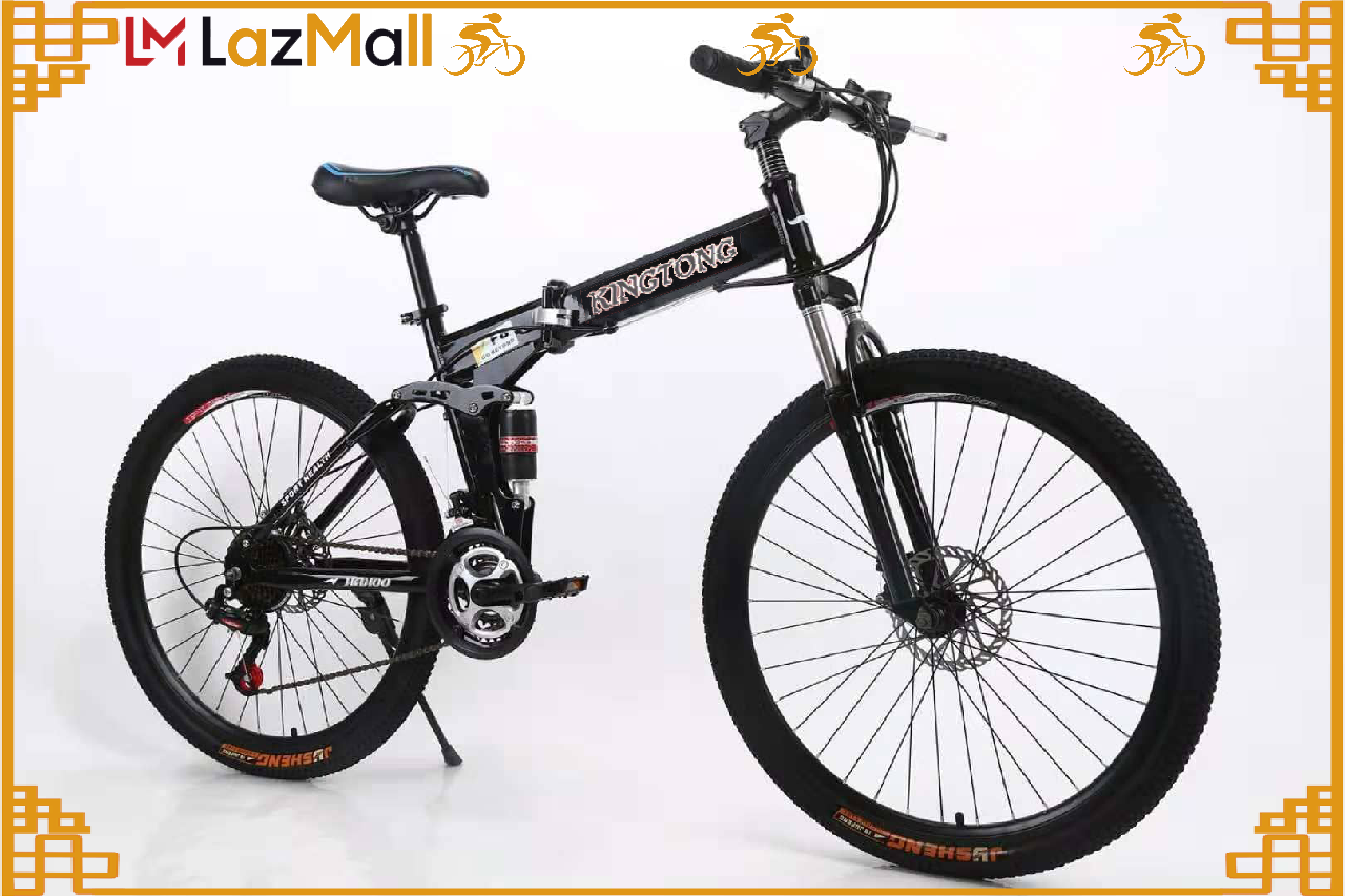 Xe đạp thể thao địa hình Kingtong (3 màu vàng, cam, đen) Bánh Căm