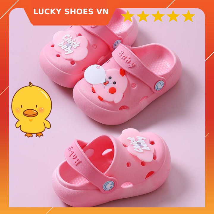 Giày dép trẻ em cho bé gái từ 1-6 tuổi [H6H] dép sục trẻ em hình thú đẹp ngộ nghĩnh siêu êm LUCKY SHOES VN