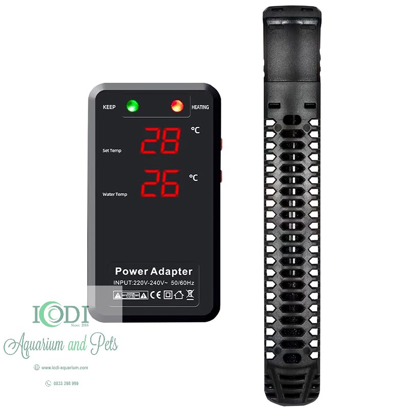 Máy sưởi bể cá smart heater sưởi thạch anh
