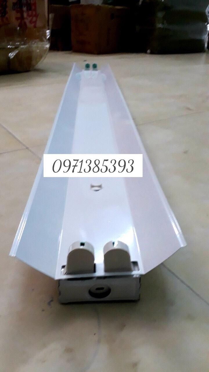 COMBO 05 máng đèn led đôi 1.2m 2bóng - máng đôi Sơn tĩnh điện