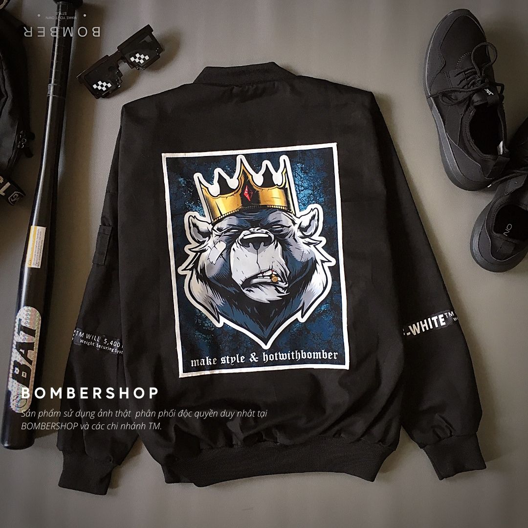 Áo khoác bomber design daddy.bear