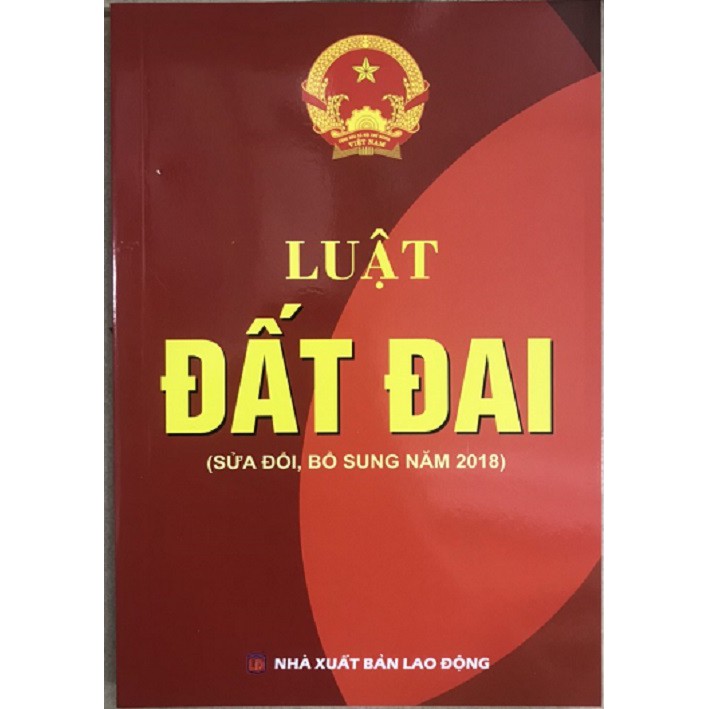 Sách luật đất đai sửa đổi bổ sung năm 2018