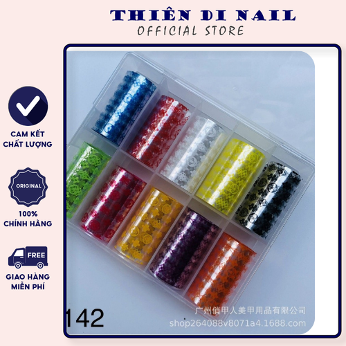 Foil thương hiệu LV dán nail