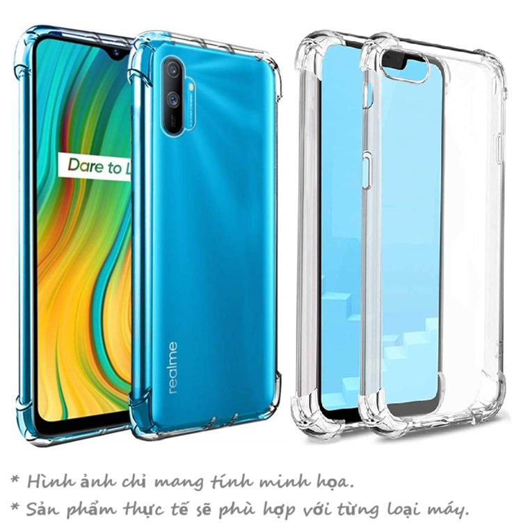 Ốp Realme C1 / C2 / C3 / C3i - Dẻo Trong Chống Sốc Bảo Vệ Camera