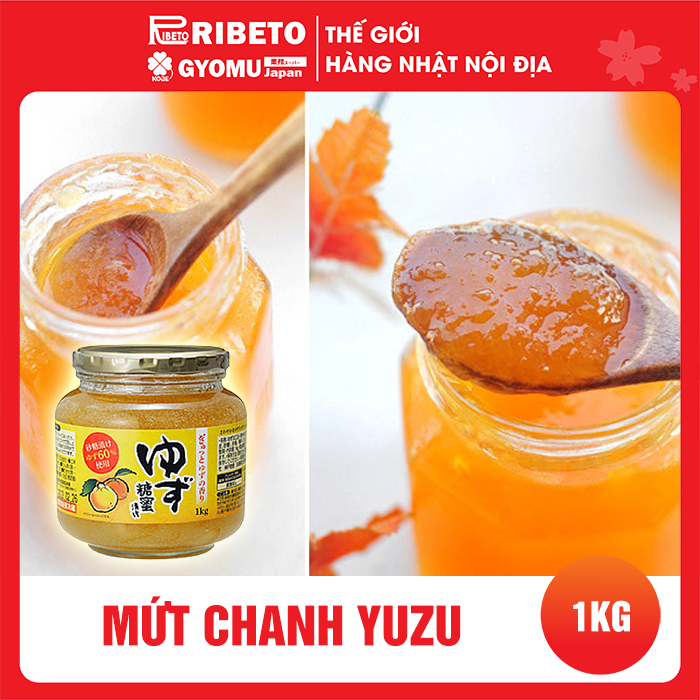 Mứt yuzu lọ 1kg - nhật bản
