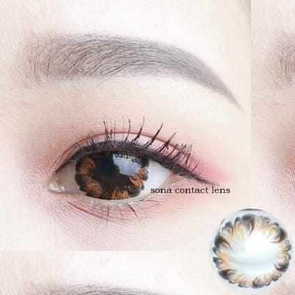 [HCM]lens nâu sử dụng 1 năm tặng kèm khây đựng