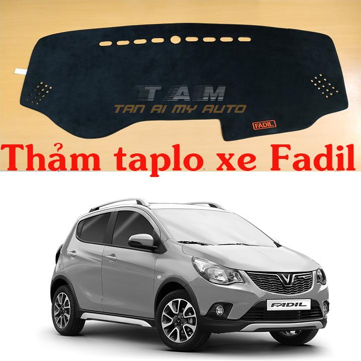 Thảm chống nắng taplo xe Vinfast Fadil vải nhung màu đen có đế cao su chống trơn trượt