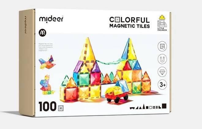 Bộ đồ chơi Nam châm ánh sáng chính hãng Mideer 100 chi tiết