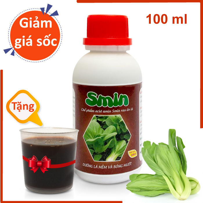 [HCM]Chế phẩm acid amin Smin rau ăn lá 100ml- Tặng cốc đo