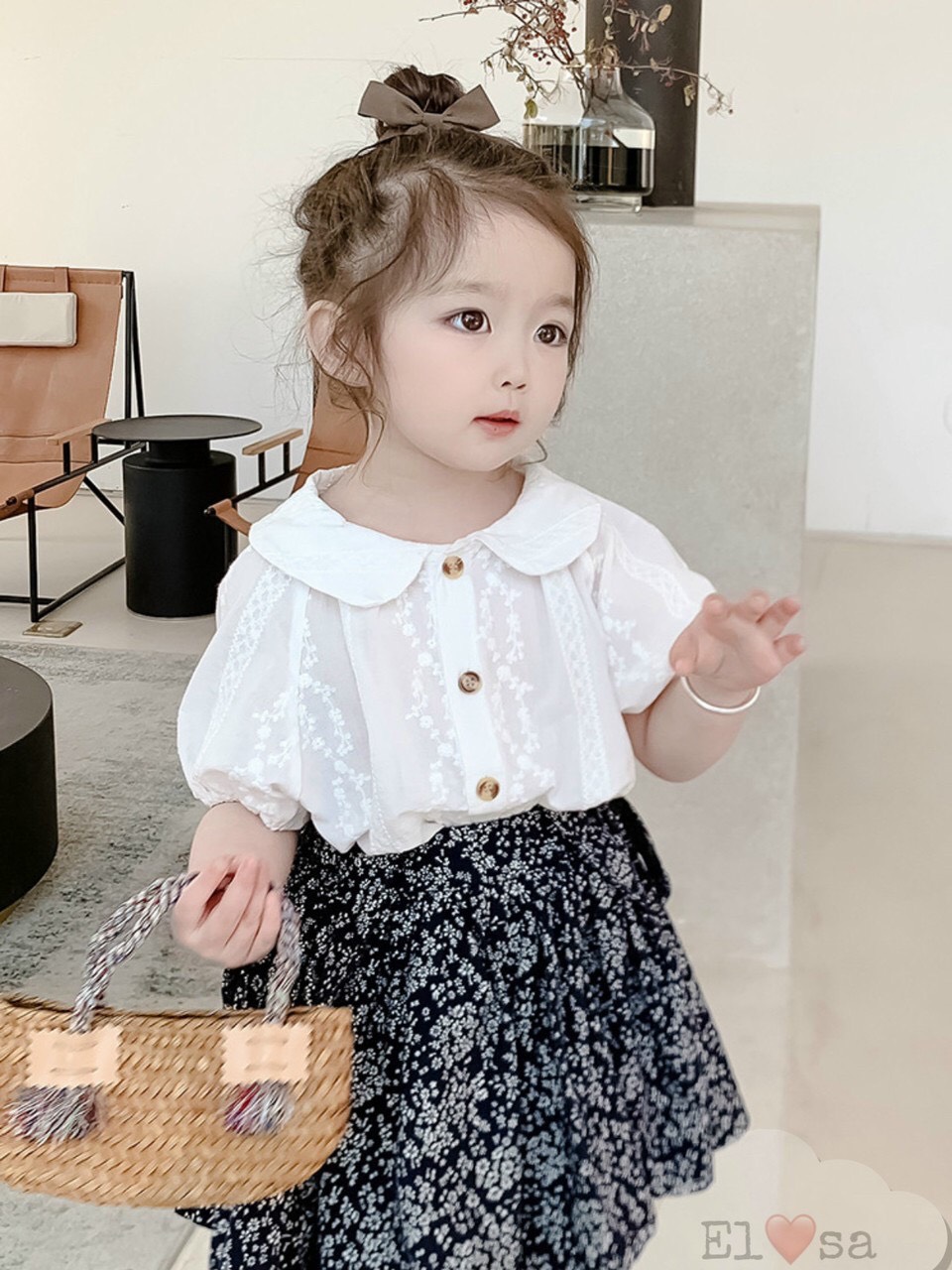 Váy bé gái 🌷 🌷 set yếm chân váy thô hoa 🌷 🌷