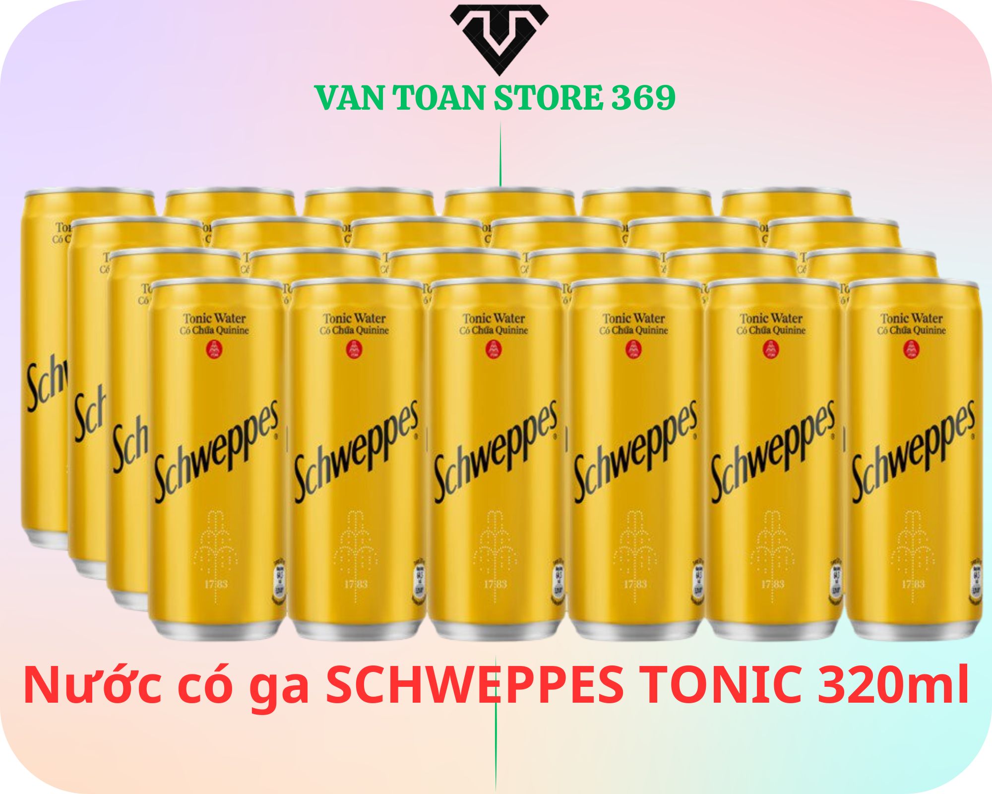 Nước soda SCHWEPPES tonic lon 320ml