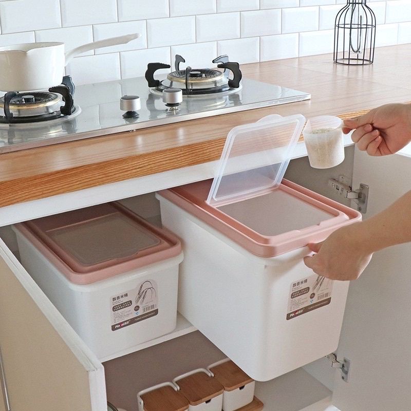 Thùng đựng gạo, đựng đồ khô, ngũ cốc thông minh 10kg và 15kg