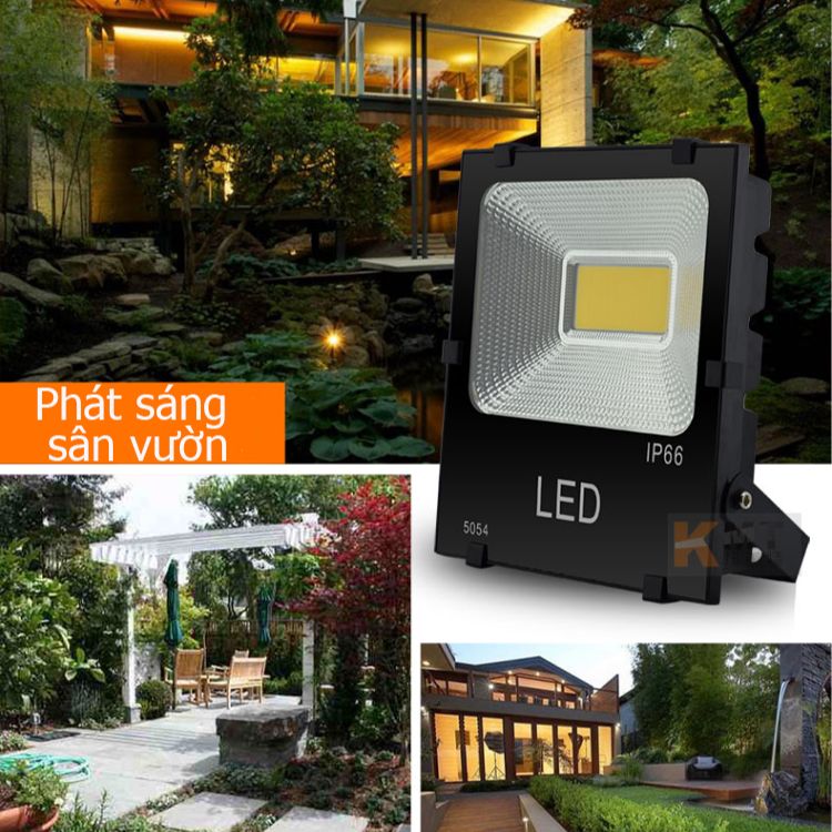 ĐÈN PHA LED COB 50W CAO CẤP IP66 BẢO HÀNH 12 THÁNG( Ánh sáng trắng-Ánh sáng vàng)
