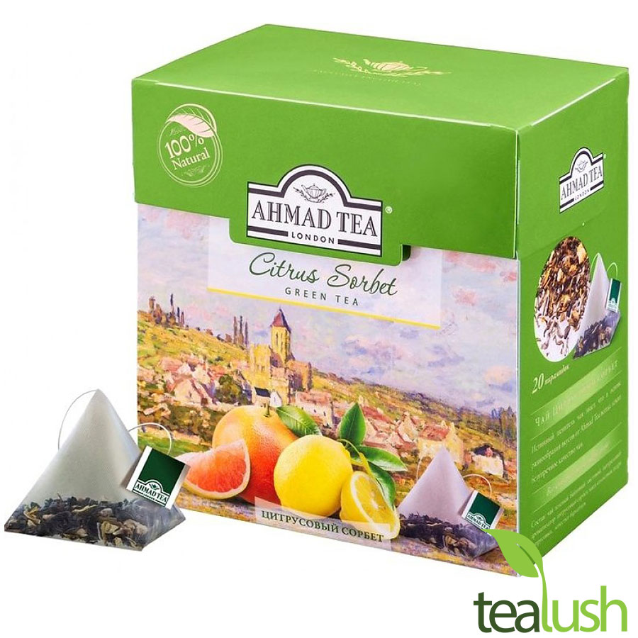 [HCM]Trà Ahmad Tea Citrus Sorbet – Trà hoa quả Nga hương bưởi chanh 20 gói