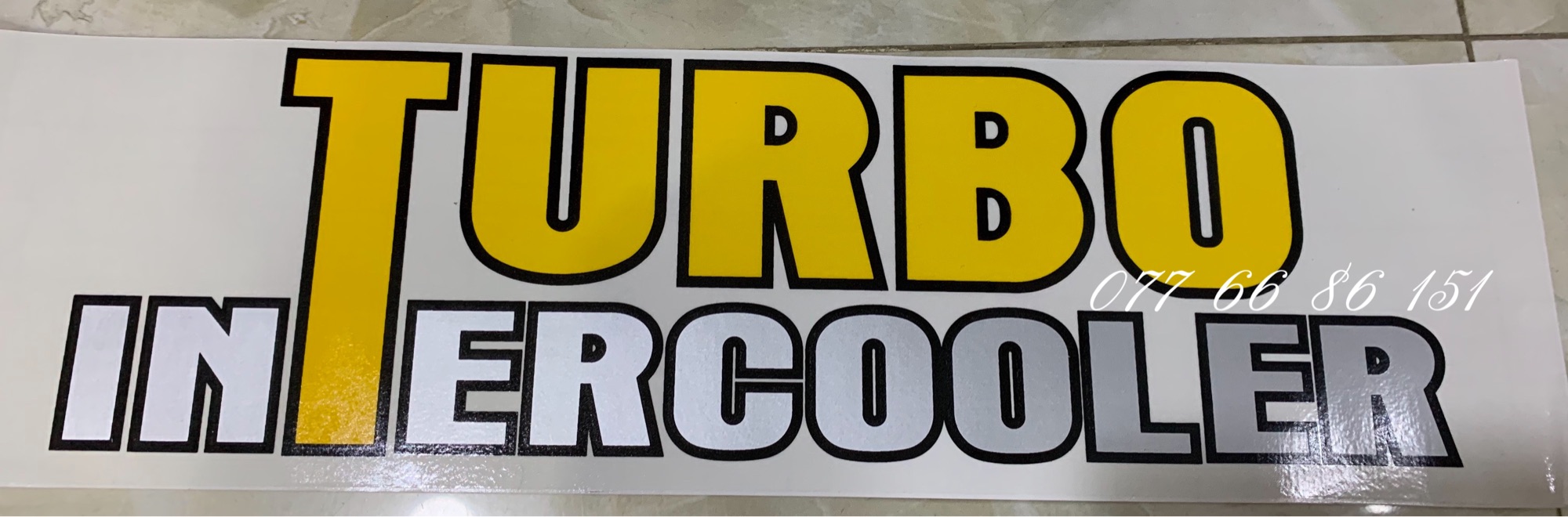 Tem Chữ Dán Turbo Cho xe tải.Tem Dán Xe Tải turbo