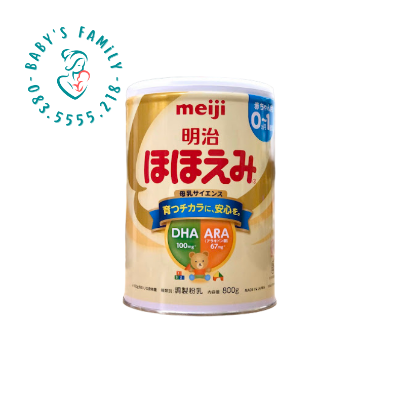 Sữa Meiji 0-1 Nội Địa Nhật Bản Mẫu Mới - Hộp 800Gr