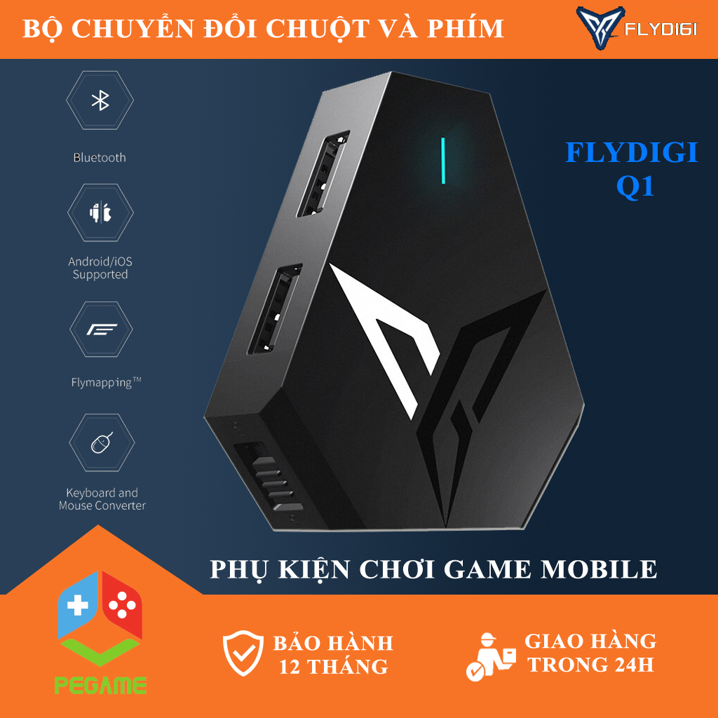 Bộ chuyển đổi - kết nối chuột và bàn phím chơi PUBG Mobile,  ROS, Free Fire và các game FPS khác, không sợ khoá nick