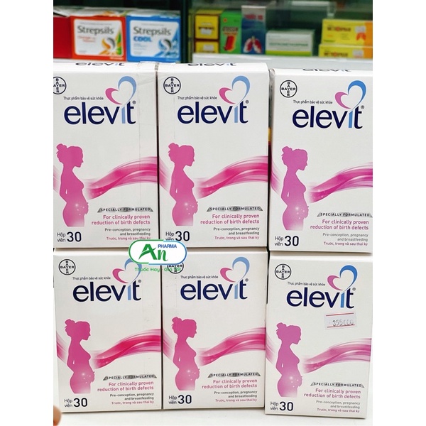 [ Chính Hãng ] Vitamin bổ bầu Elevit Bayer - Hộp 30 viên