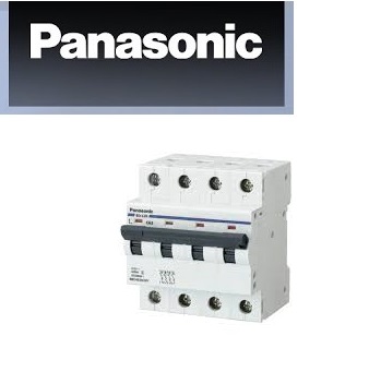 Panasonic - mcb cầu dao tự động bảo vệ quá tải và ngắt mạch mcb 4p - 16a/20a/25a/32a/40a/50a/63a/80a/100a ( bbd4164cnv / bbd4204cnv / bbd4254cnv / bbd4324cnv / bbd4404cnv / bbd4504cnv / bbd4634cnv / bbd408041c / bbd410041c