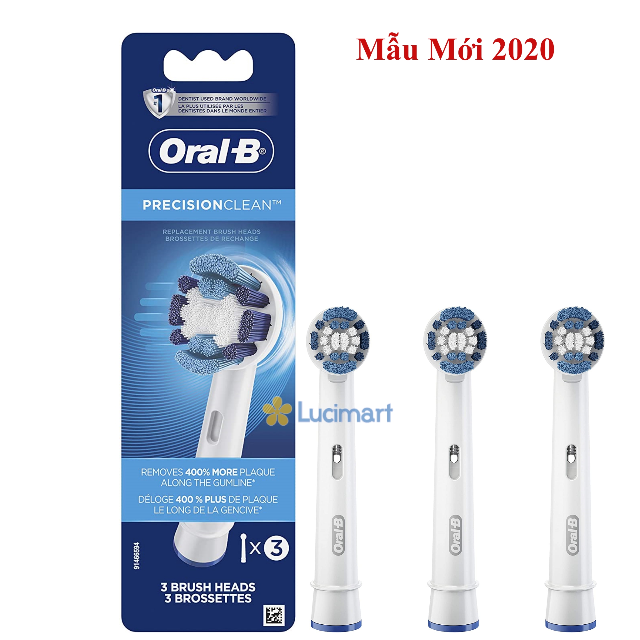 [HCM]Đầu bàn chải điện Oral-B Precision Clean (Made in Ireland) 1 hộp 3 cái