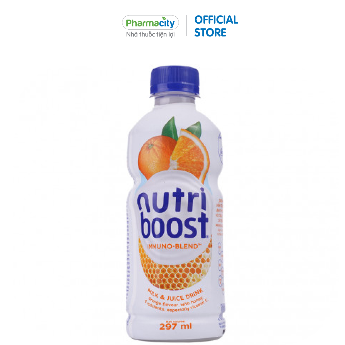 Nước uống sữa trái cây hương cam Nutri Boost 297ml