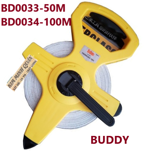 Thước cuộn xách tay sợi vải thuỷ tinh 50m bd0033 & 100m bd0034 buddy