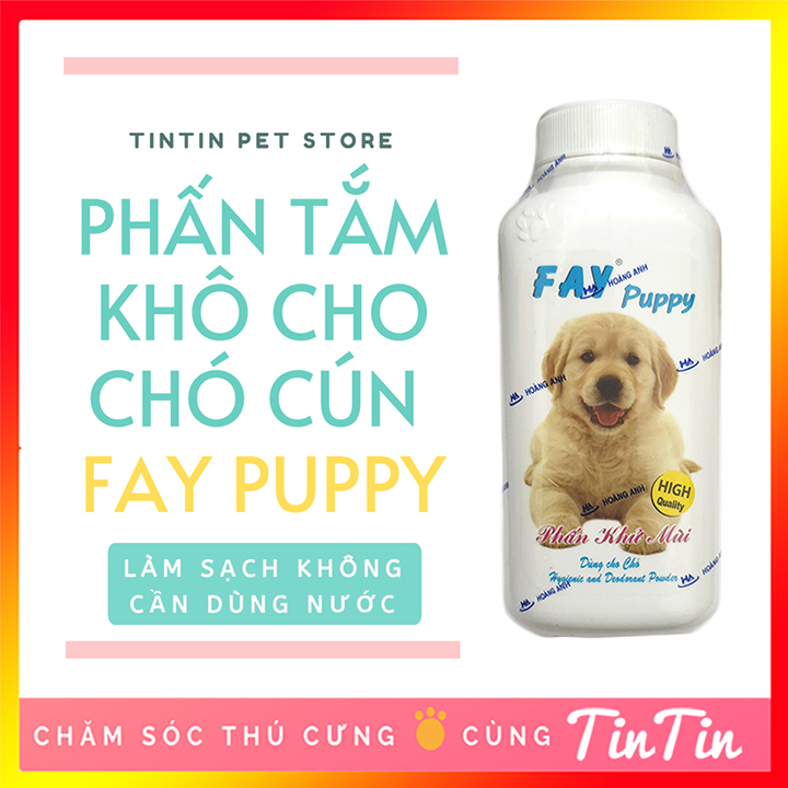 Phấn Vệ Sinh Tắm Khô Làm Sạch Fay Puppy Cho Chó Cún