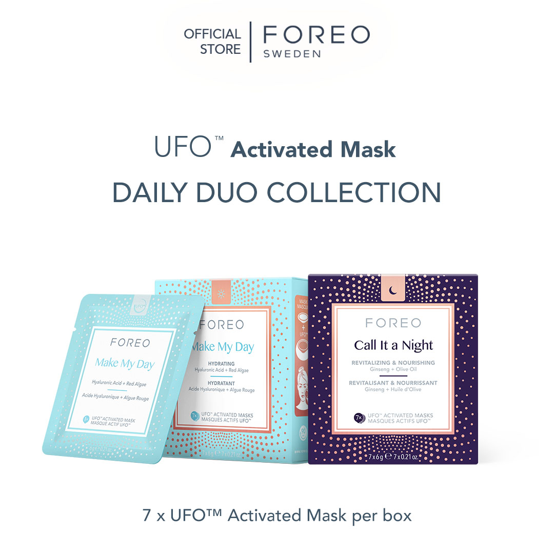 Foreo ufo activated mask daily duo collection facial mask | face masks packs | beauty & personal care | for all skin types
