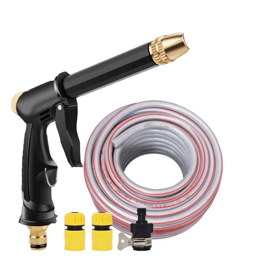 Bộ dây và vòi phun xịt nước rửa xe tưới cây tăng áp lực nước loại 5m 810-2576-1