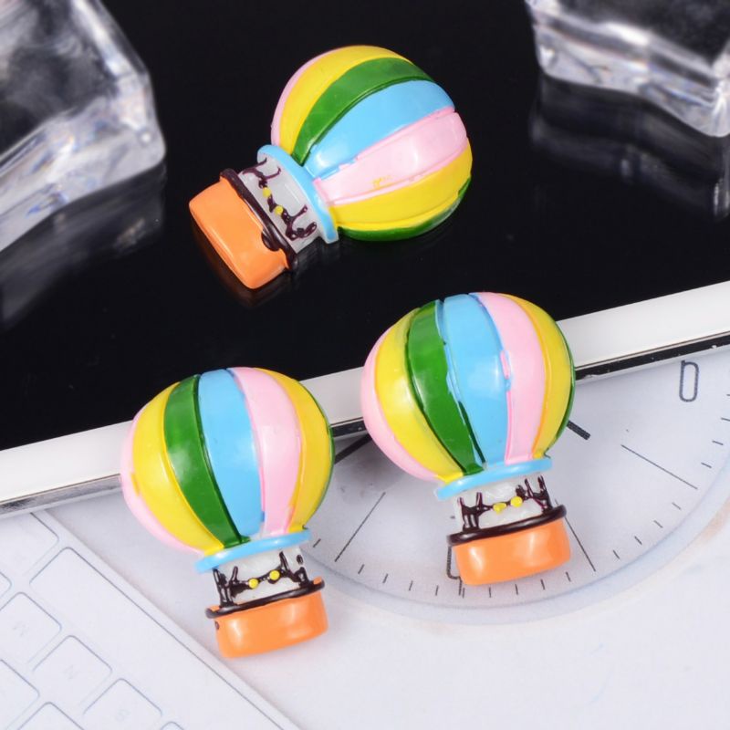 Charm mô phỏng kinh khí cầu nguyên liệu trang trí điện thoại thủ công DIY