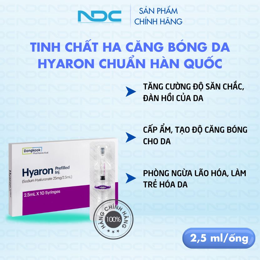 Tinh chất ha căng bóng da hyaron 2.5ml chuẩn hàn quốc - ndc shop