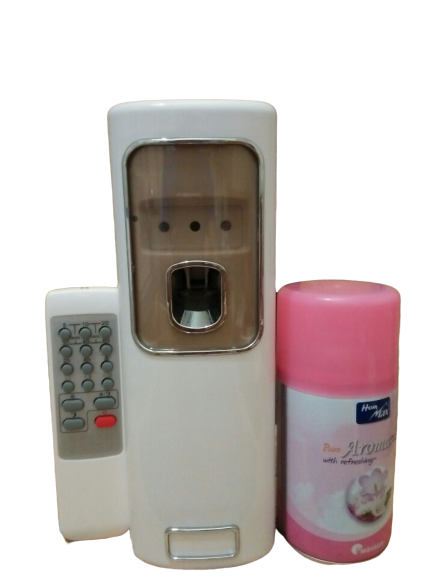 Bộ máy xịt phòng tự động có điều khiển + bình xịt hoa tự nhiên