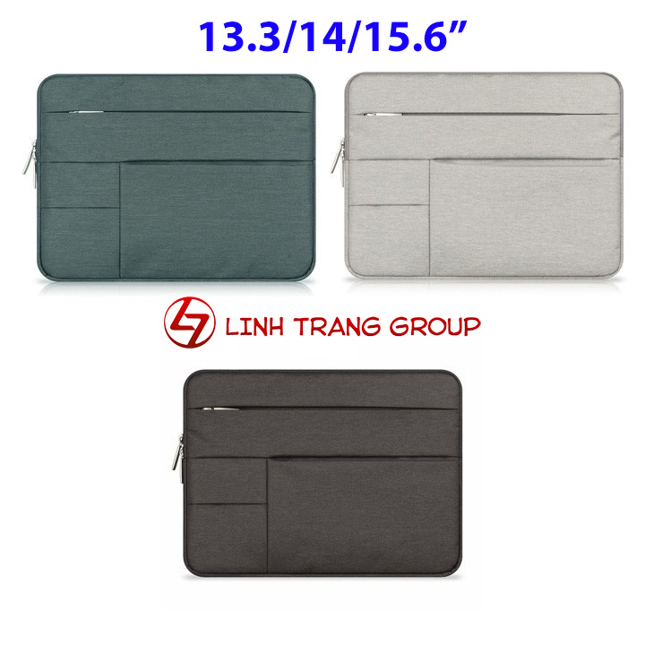 Túi chống sốc 2 ngăn 2 túi phụ cho Macbook, laptop - Oz30