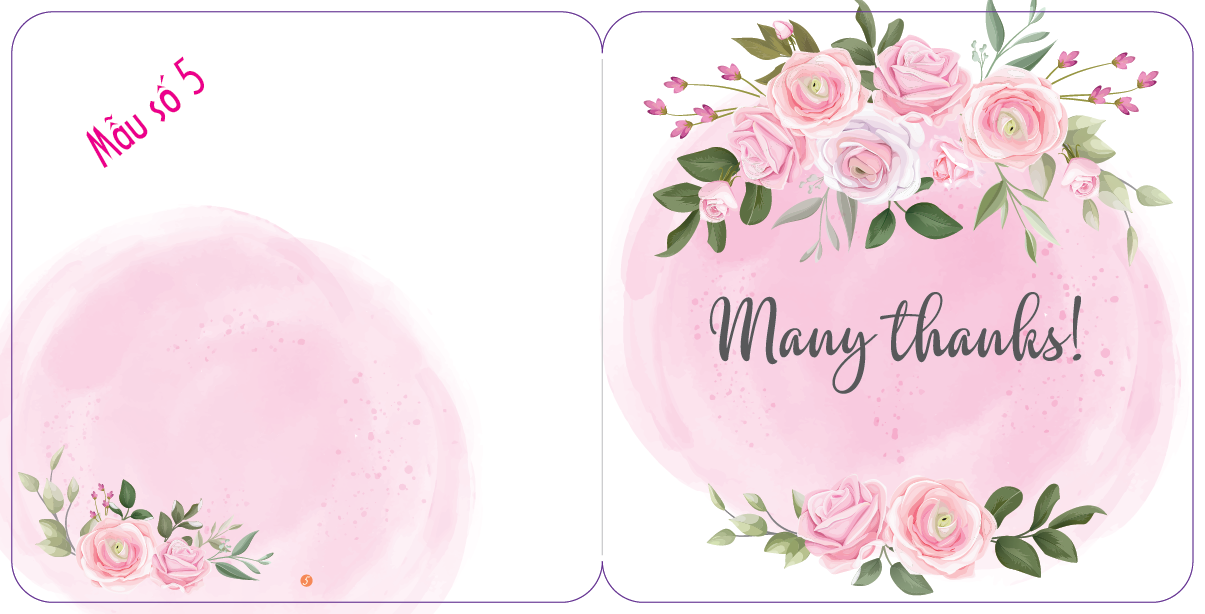 50 cái - Thiệp giấy mini cám ơn thank you dùng kèm hộp quà tặng, lẵng quà