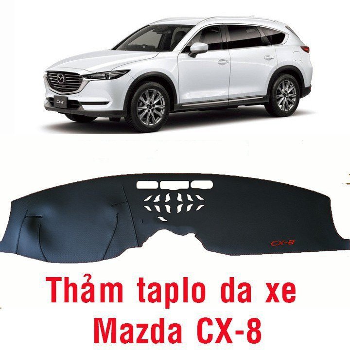 Thảm Chống Nắng Taplo Xe Ô-Tô Mazda Cx8 Thảm Da Vân Các Bon-TD5 - TD 5