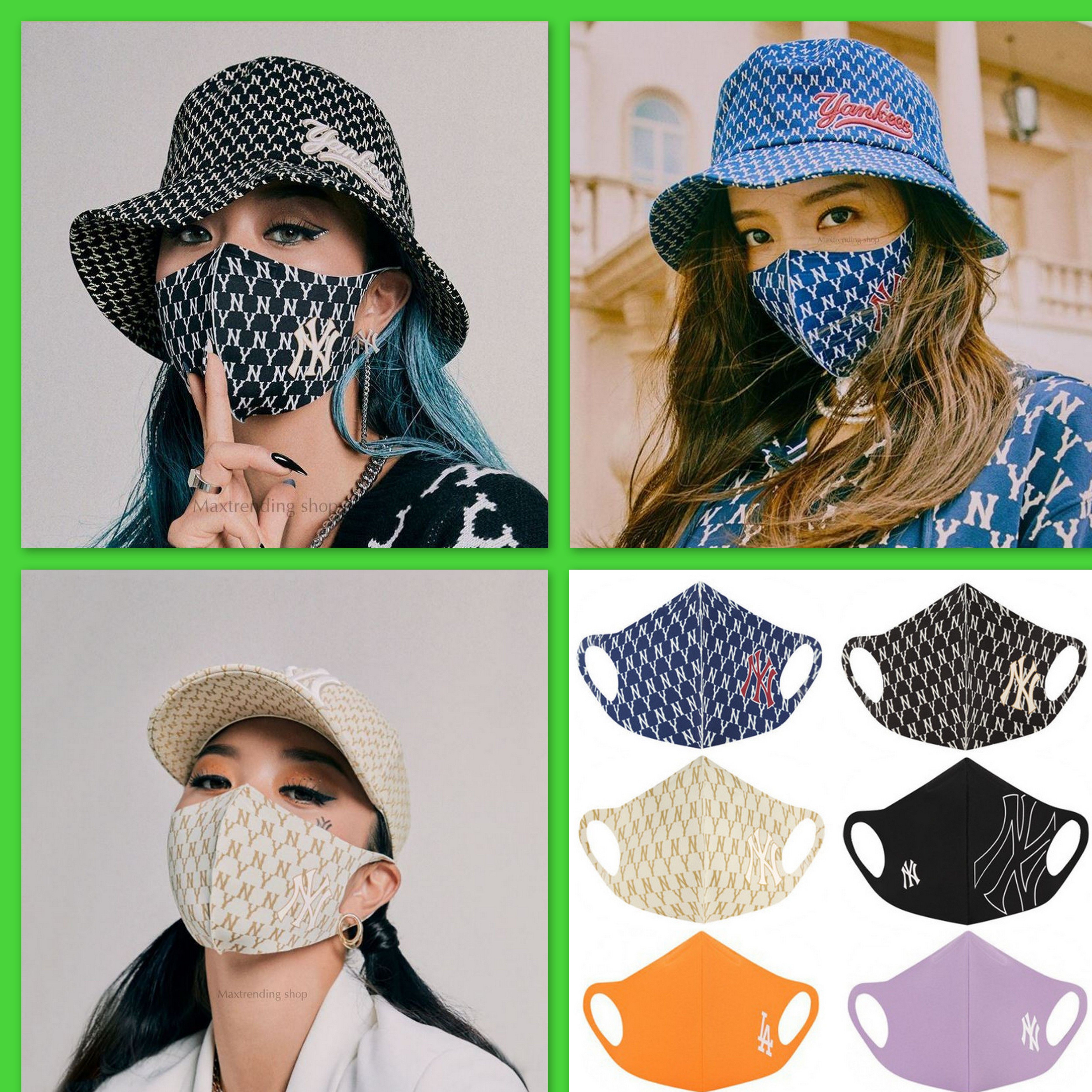 Khẩu trang MLB NY 3D thoáng khí, chống bụi thời trang