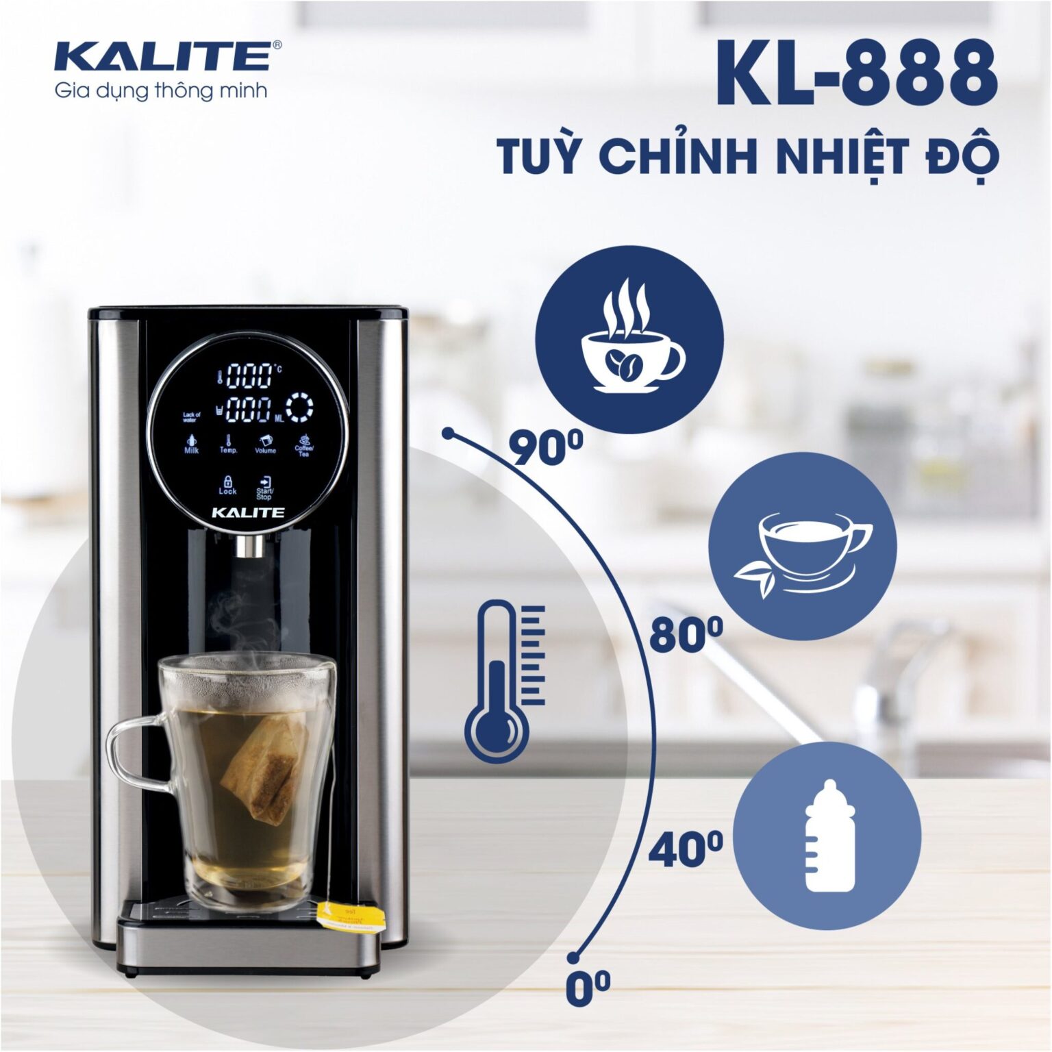 Bình thủy điện kalite kl-888