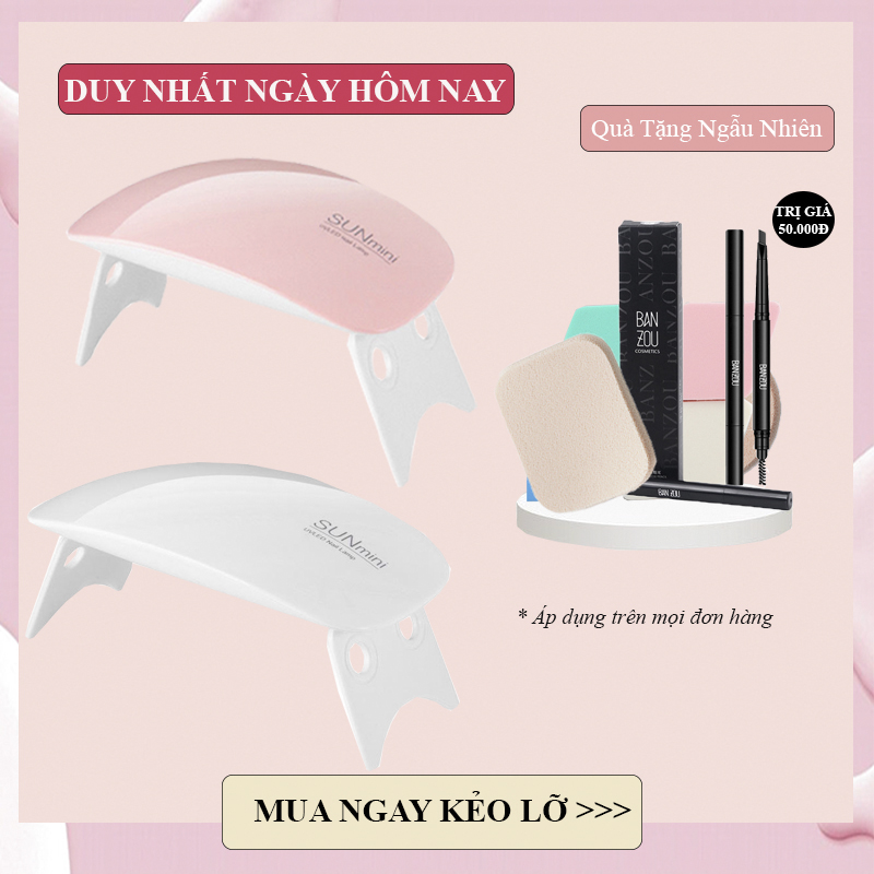 Máy hơ sơn gel mini cao cấp, siêu tiện lợi dễ sử dụng, nhanh khô (màu ngẫu nhiên) (BẢO HÀNH 1 ĐỔI 1)