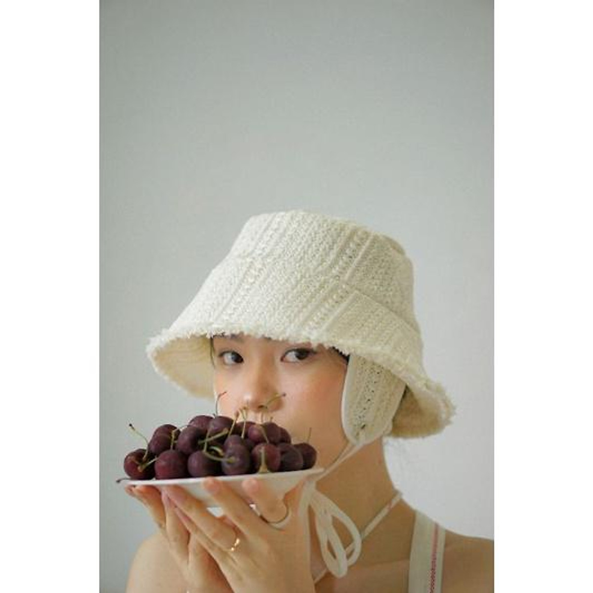 Pilot bucket hat mũ chất liệu vải sợi giả cói
