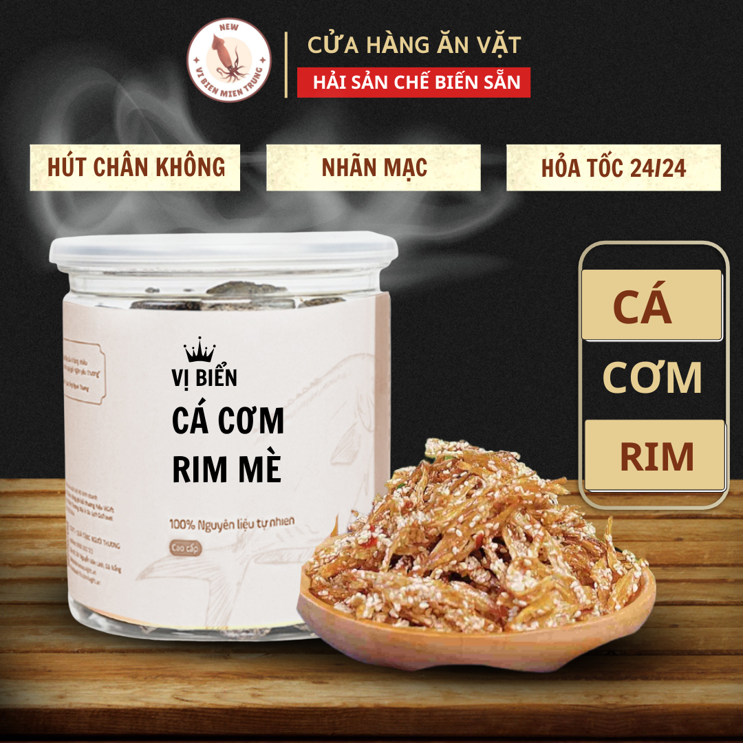 Cá cơm rim lạc, cá cơm rim mè Vị Biển Miền Trung 200gr, khô cá cơm rim. cá cơm tẩm vị, cá cơm rim mặn ngọt thơm ngon, cá cơm ăn vặt, cá cơm sấy giòn rim mè, cá cơm rim vị biển