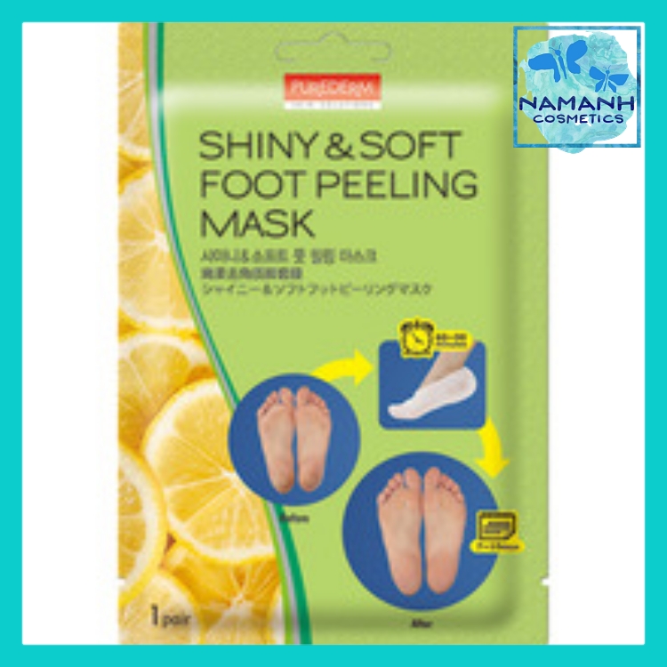 SET 2 TÚI MẶT NẠ THAY DA CHÂN PUREDERM SHINY SOFT FOOT PEELING MASK
