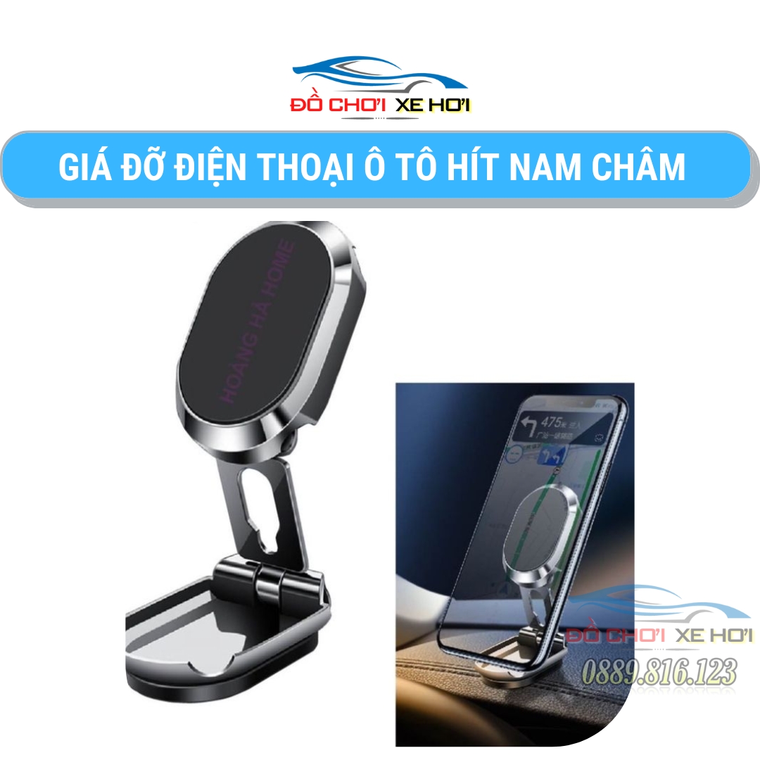 Giá đỡ điện thoại ô tô hít nam châm, Kẹp điện thoại gắn nam châm trên ô tô
