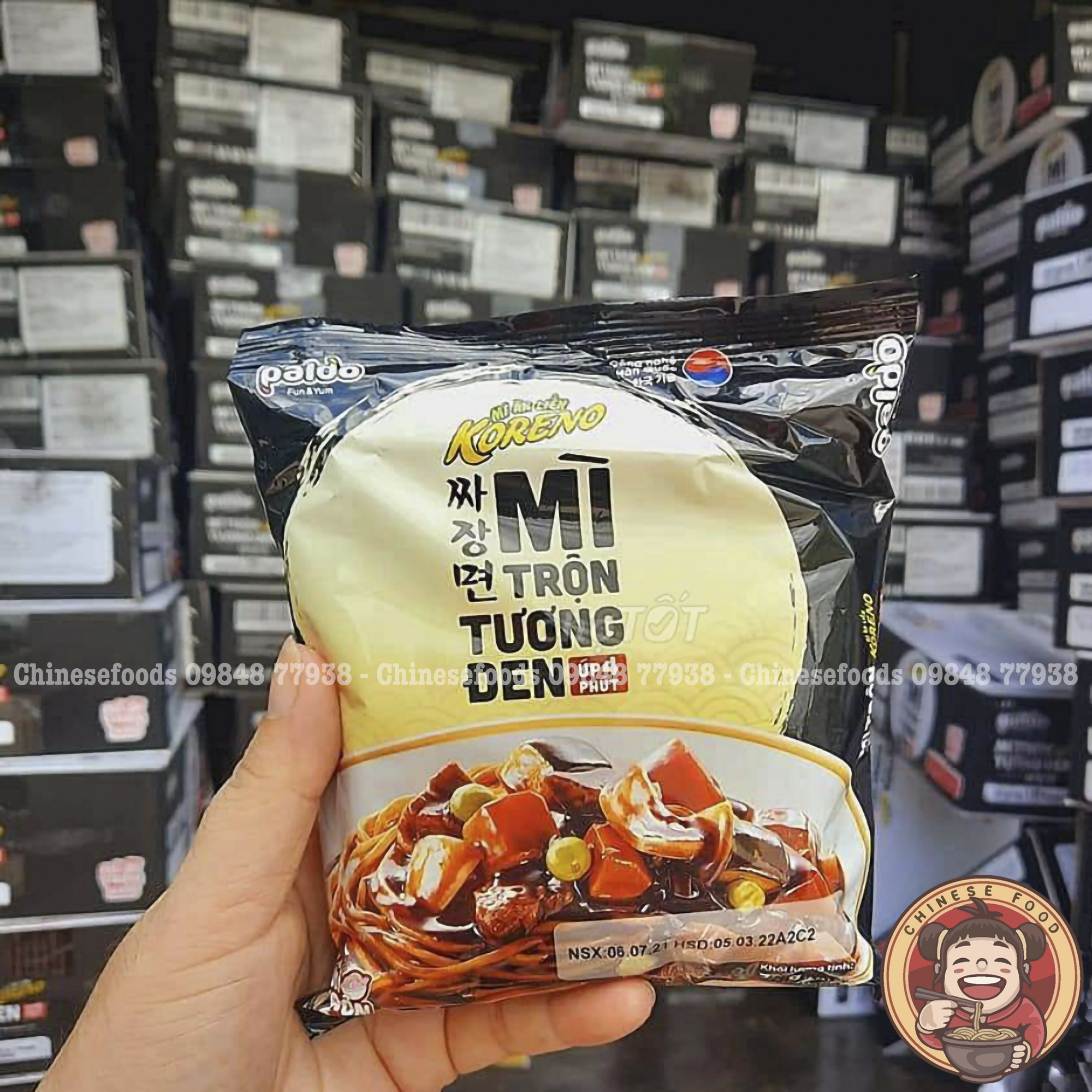Mì tương đen koreno hàn quốc 78g mì trộn tương đen úp 4 phút