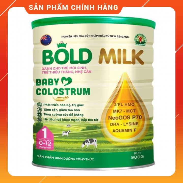 Sữa y tế bold milk baby colostrum 900g