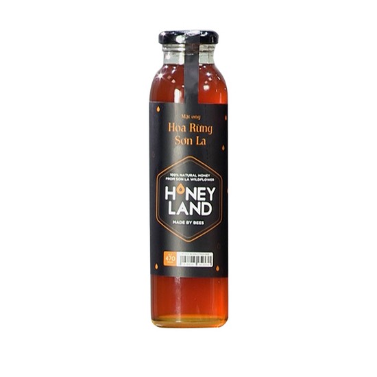 [HONEYLAND] Mật ong hoa rừng Sơn La HoneyLand chai 470g